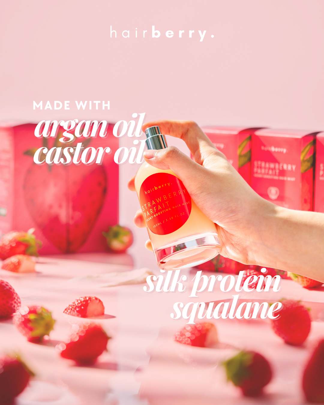 Strawberry Parfait Scent-Boosting Hair Mist