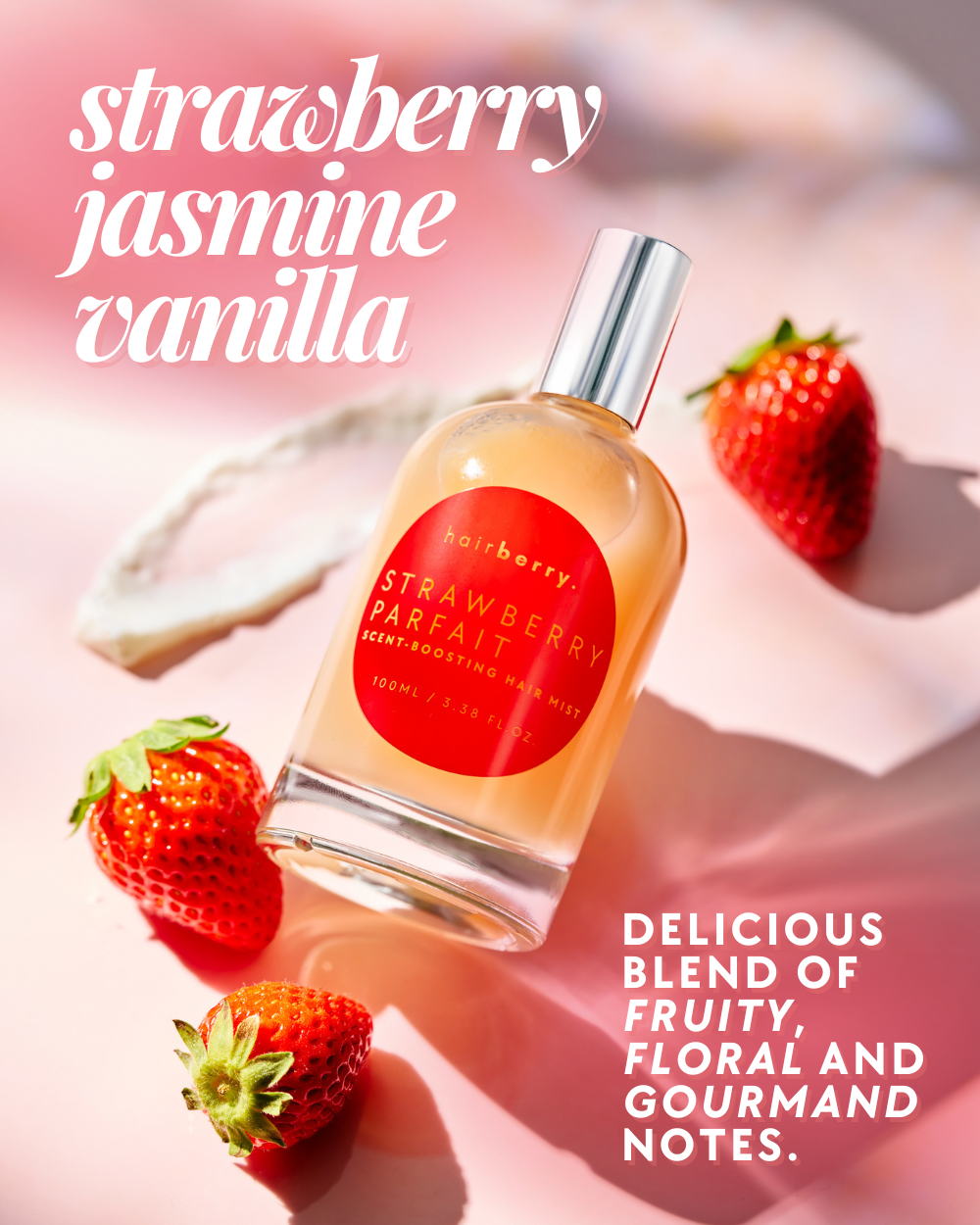 (Argan Infused) Strawberry Parfait Scent-Boosting Hair Mist