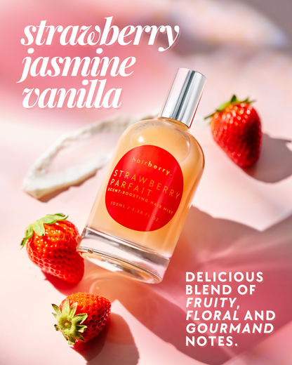 (Argan Infused) Strawberry Parfait Scent-Boosting Hair Mist
