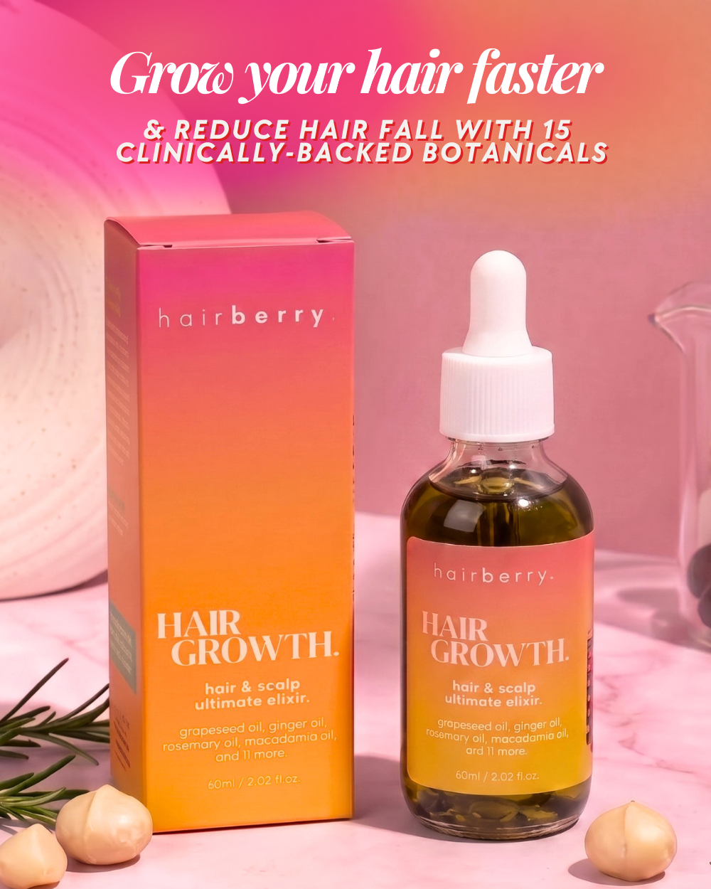 (Grape Infused) Hair Growth - Hair and Scalp Ultimate Elixir
